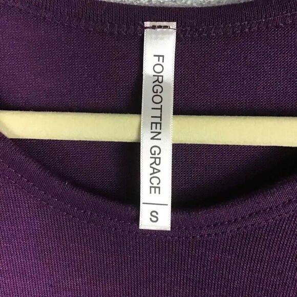 Forgotten Grace Womens Small Purple Oversized Pullover Stretch Sweater NWOT - Picture 5 of 11